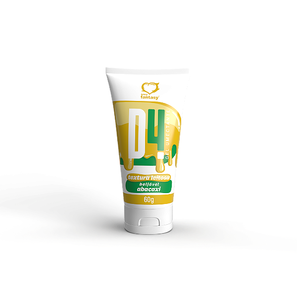 D4 lubrificante beijável textura leitosa sabor abacaxi 60g Sexy Fantasy - 4008