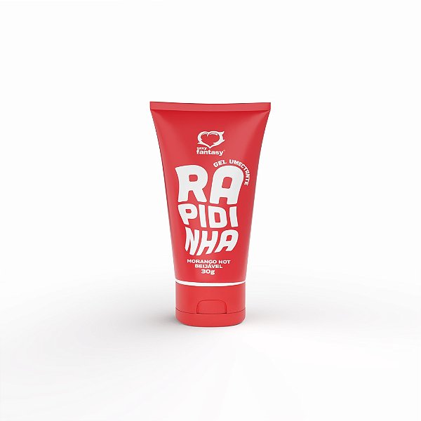Gel Umectante Lubrificante Rapidinha Morango Hot 30g - 4031