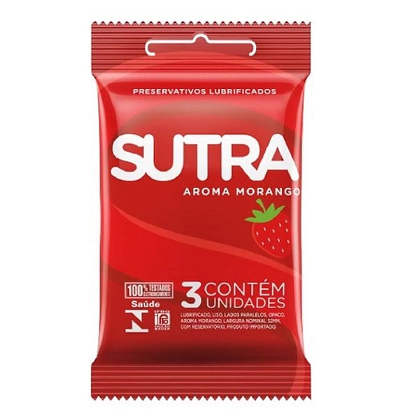 Preservativo Sutra Aroma Morango C/48x3Un - 00013CX