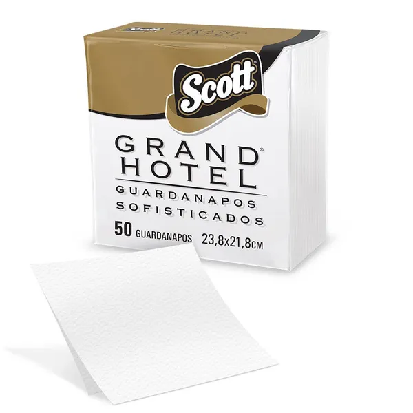 Guardanapo Scott® Grand Hotel Pequeno Folha Dupla 50 Folhas 23,8x21,8cm - 9 pacotes