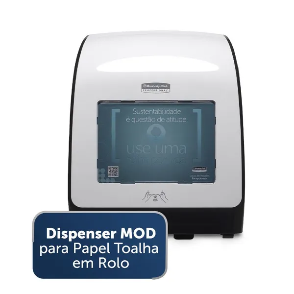 Dispenser para Papel Toalha em Rolo MOD Handsfree Manual  - 1 Unidade