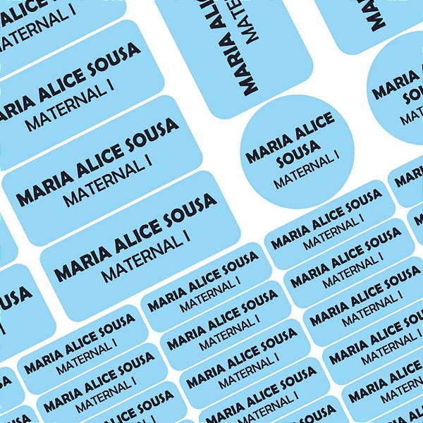 129 Etiquetas Escolares Vinil CORES