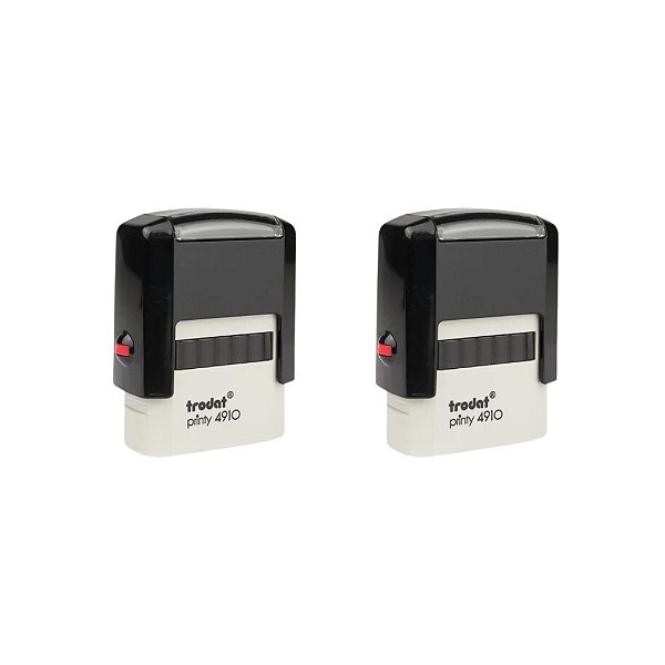 Kit 2 Carimbos Trodat 4910 Auto Profissão Médico Enfermeiro