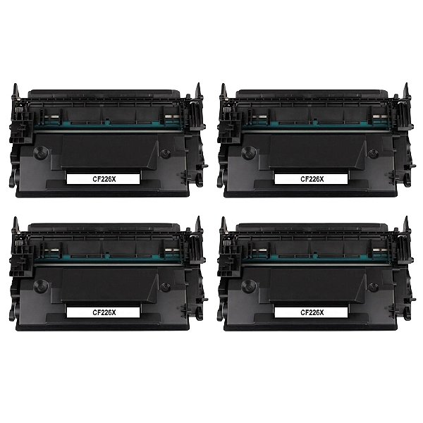 Kit 4 Toner Compatível HP 26X MAIOR CF226X M402 M426