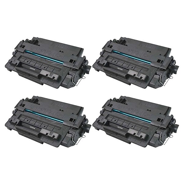 Kit 4 Toner Compatível HP 55A CE255A HP P3015 P3016 HP M521