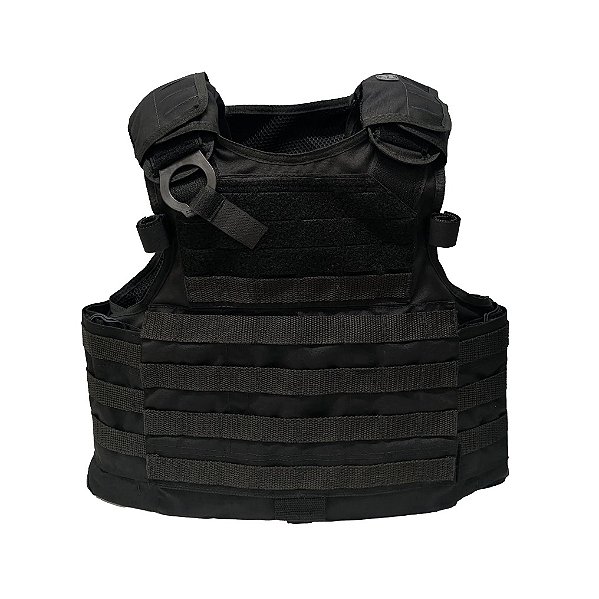 Colete Modular Padrão PCPR (Protecop) Abas Largas em Cordura 1000 - Preto (Maynards Spartans)