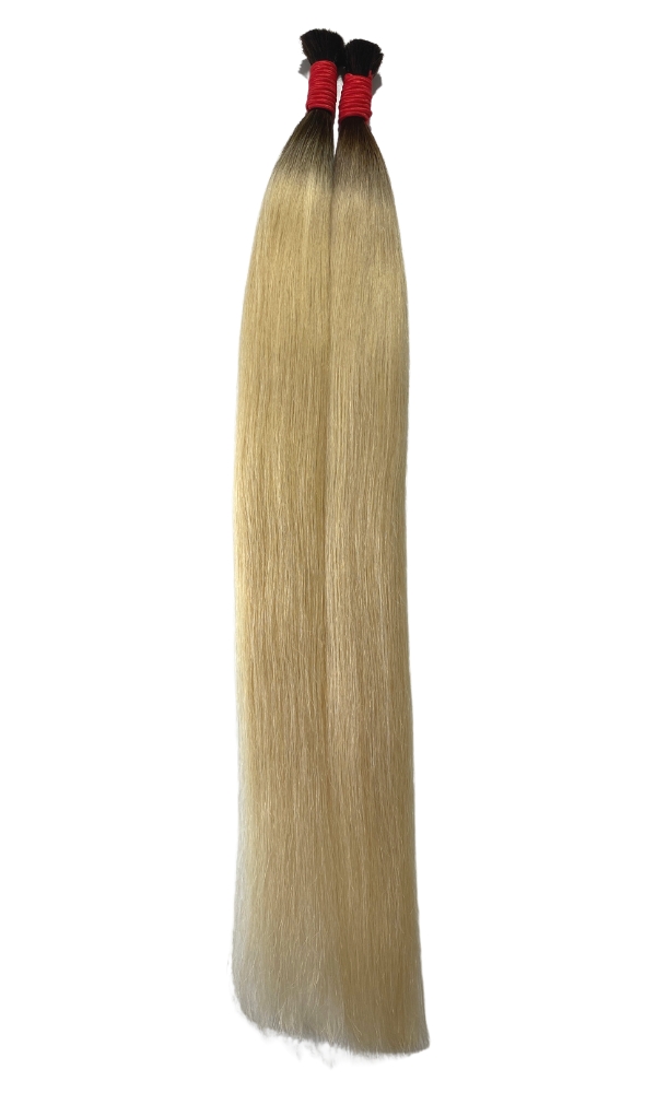 Liso Natural Loiro com a Raiz Esfumada Escura - Vietnamita (50g cada unidade)