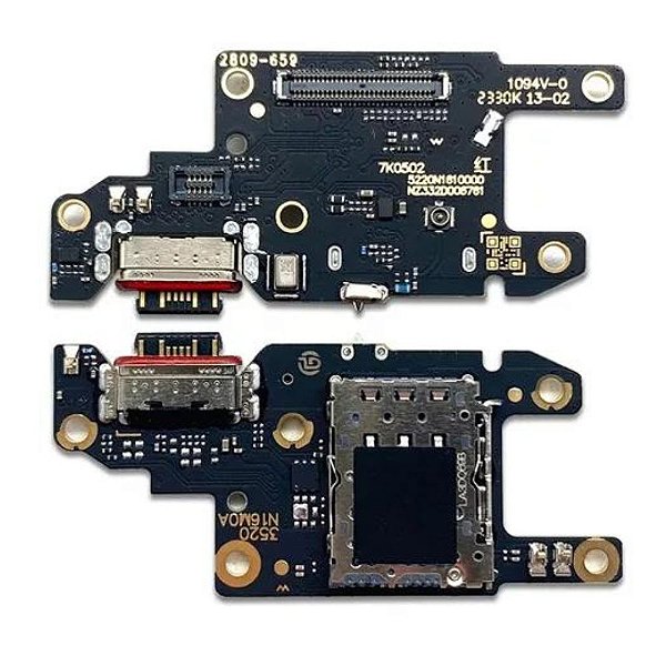 Placa Sub Carga Redmi Note 13 Pro Max AAA Compatível com Xiaomi