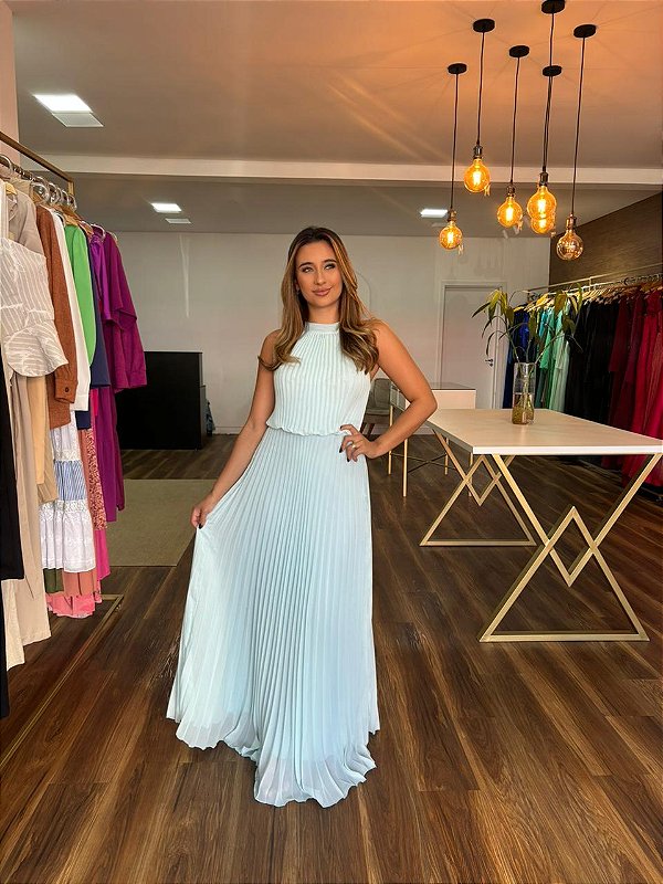 VESTIDO PLISSADO