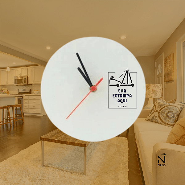 Relógio em Mdf Personalizado 18cm Redondo