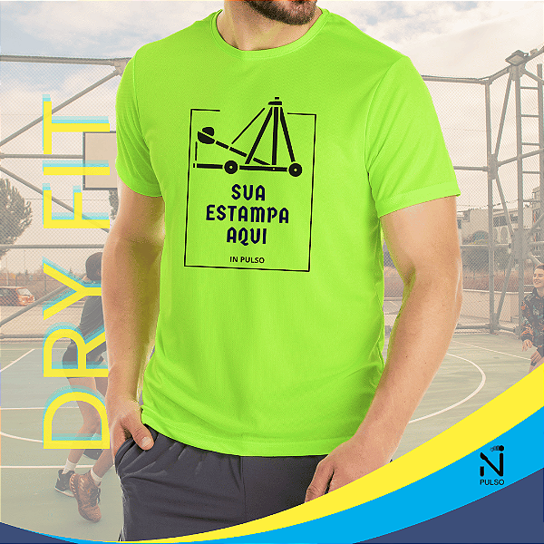 Camiseta Dry Fit Personalizada Frente e Costas com Proteção UV 30+