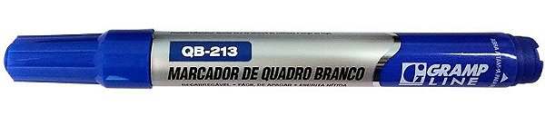 MARCADOR QUADRO BRANCO GRAMPLINE RECARREGAVEL AZUL
