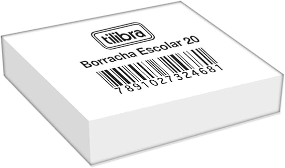 Borracha Escolar Branca 20 Grande