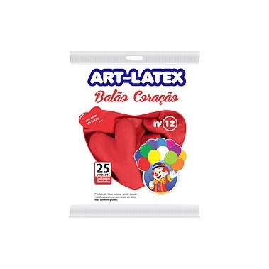 Balao 12 Coracao Vermelho C25 Artlatex