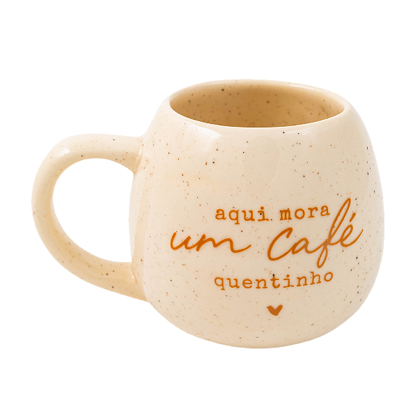 CANECA OVAL BEGE CLARO PERSONALIZADA