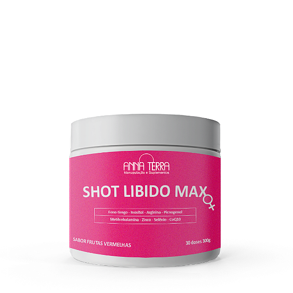 Shot Libido Max Mulher - 30 Doses - Sabor Frutas Vermelhas