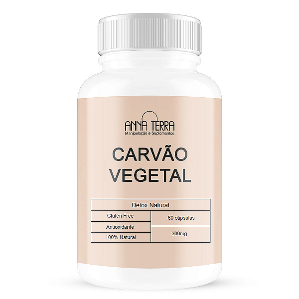Carvão Vegetal 300mg 60 Cápsulas