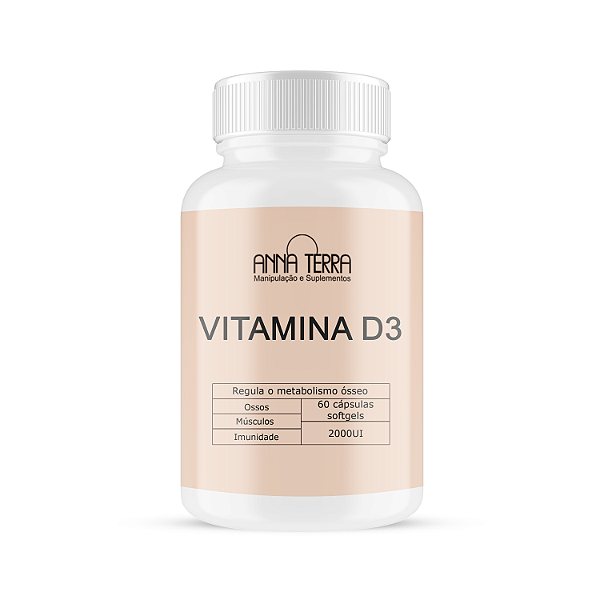 Vitamina D3 2000UI Softgel 60 Cápsulas