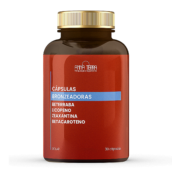 Cápsulas Bronzeadoras de Beterraba 30 Cápsulas - Linha Solar