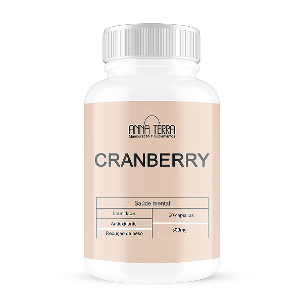Cranberry 300mg 60 Cápsulas