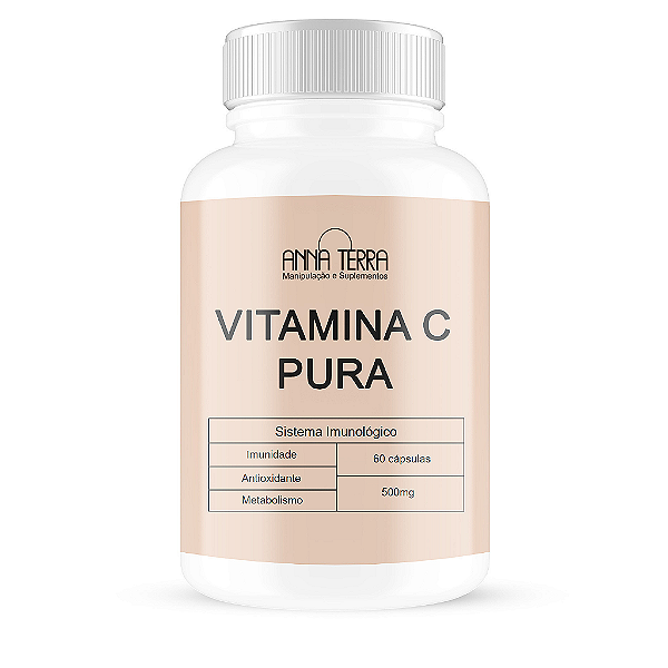 Vitamina C Pura 500mg 60 Cápsulas