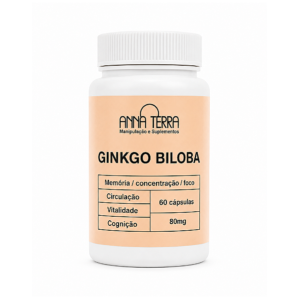 Ginkgo Biloba 80mg 60 Cápsulas