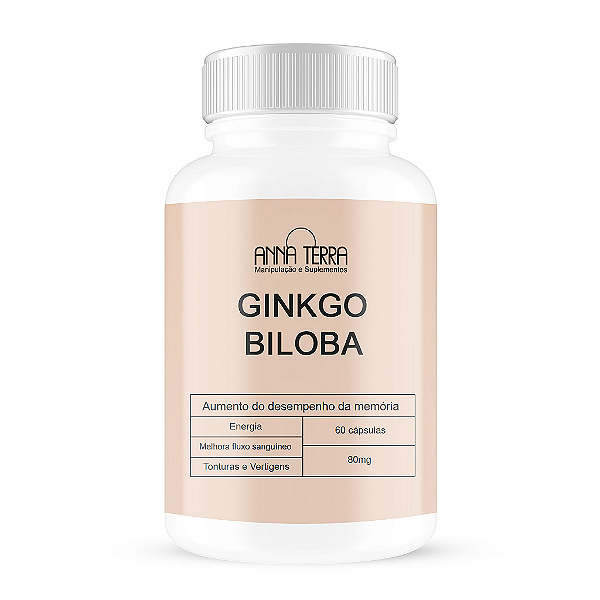 Ginkgo Biloba 80mg 60 Cápsulas
