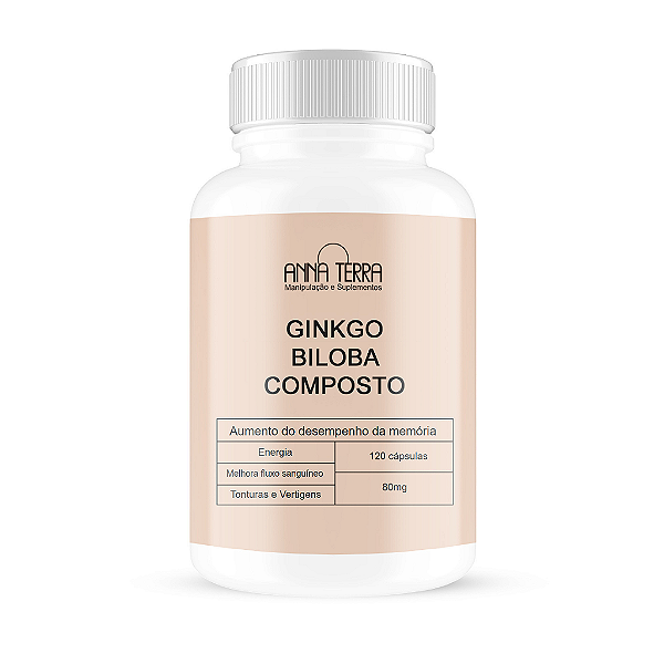 Ginkgo Biloba Composto c/ Castanha da Índia 120 Cápsulas