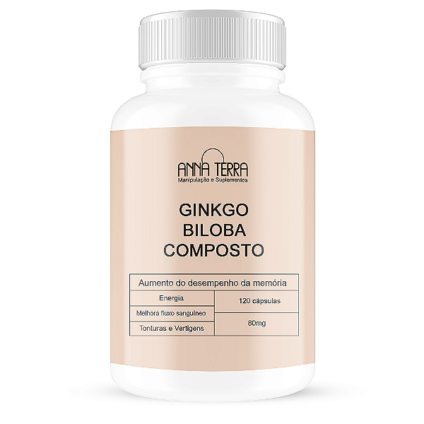 Ginkgo Biloba Composto c/ Castanha da Índia 120 Cápsulas