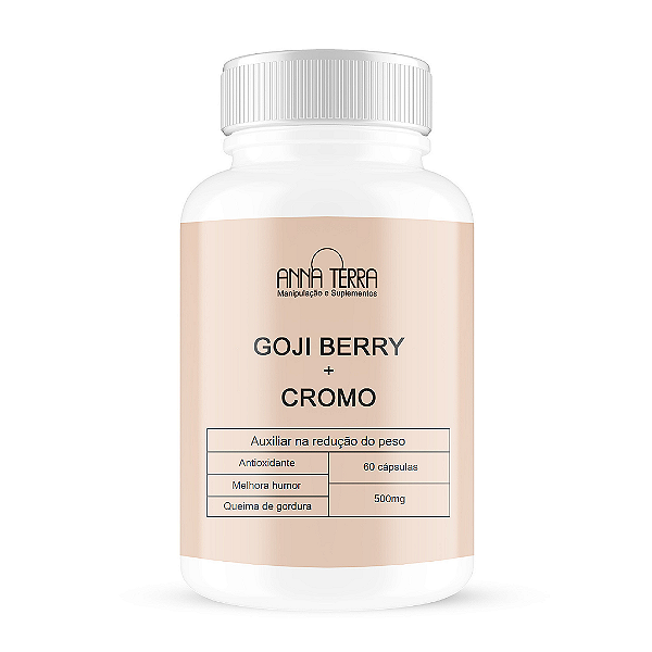 Goji Berry + Cromo 500mg 60 Cápsulas