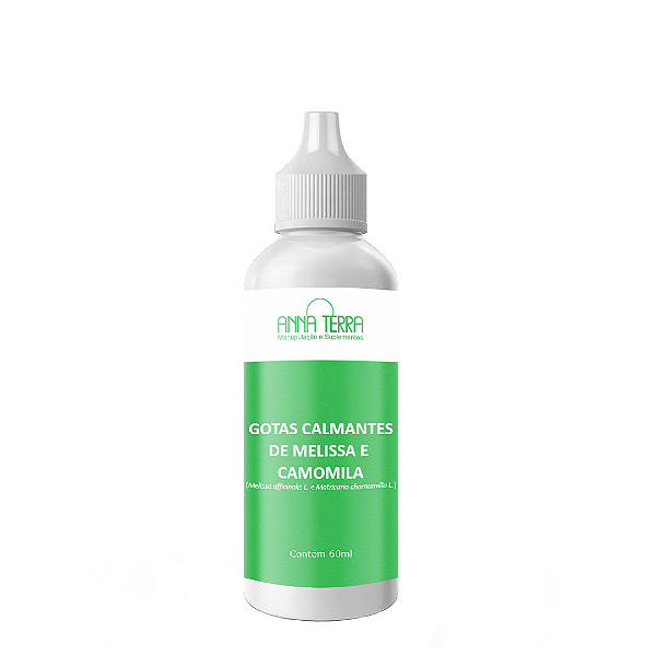 Gotas Calmantes de Melissa e Camomila 60ml