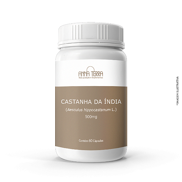 Castanha da índia 500mg - 60 cápsulas