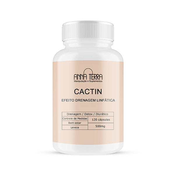 CACTIN | Efeito Drenagem Linfática 500mg | 120 cápsulas