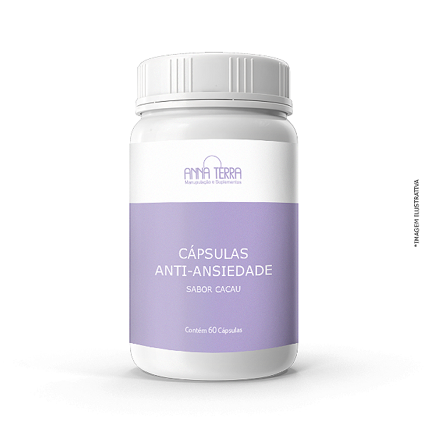 Cápsulas Anti-ansiedade - Sabor Cacau - 60 cápsulas