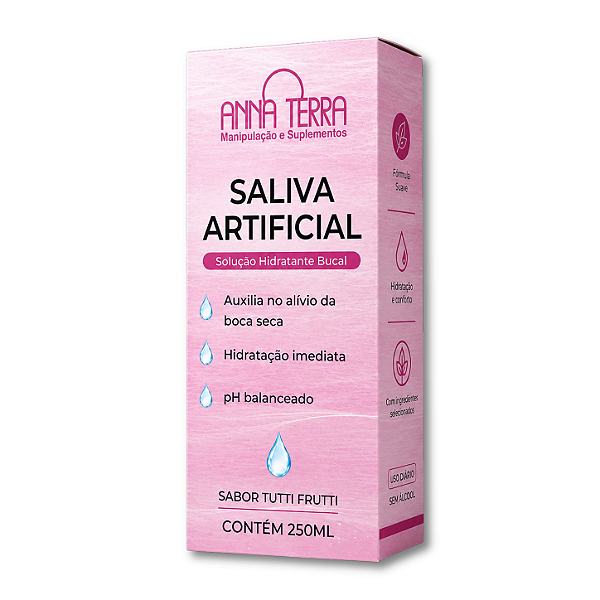 Saliva Artificial 250ml + Frasco Spray 30ml - Com Sabor