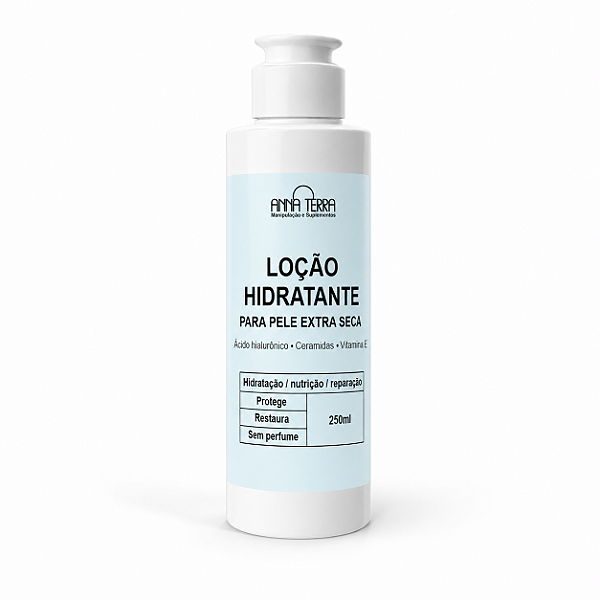Loção hidratante para pele extra seca - Protege, restaura e nutre - 250ml