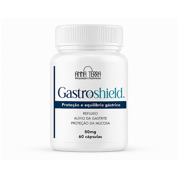 GastroShield 50mg - Refluxo, Gastrite e Proteção Gástrica - 60 cápsulas