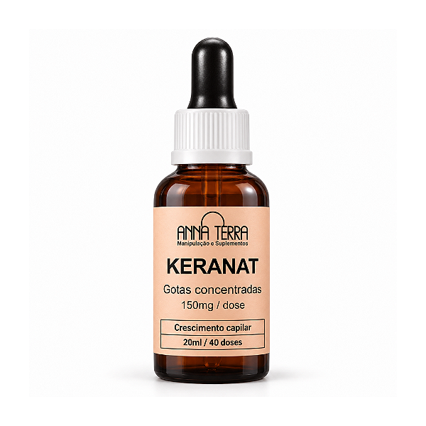 Keranat 150mg Gotas 20ml | Crescimento e Fortalecimento Capilar