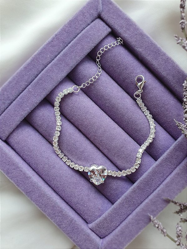 Pulseira Riviera ♡ em zircônia