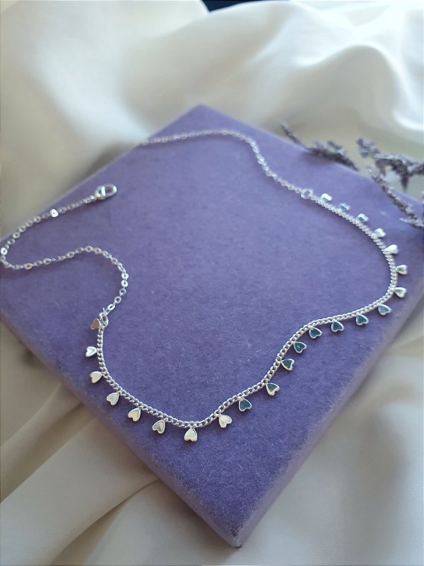 Choker mini corações