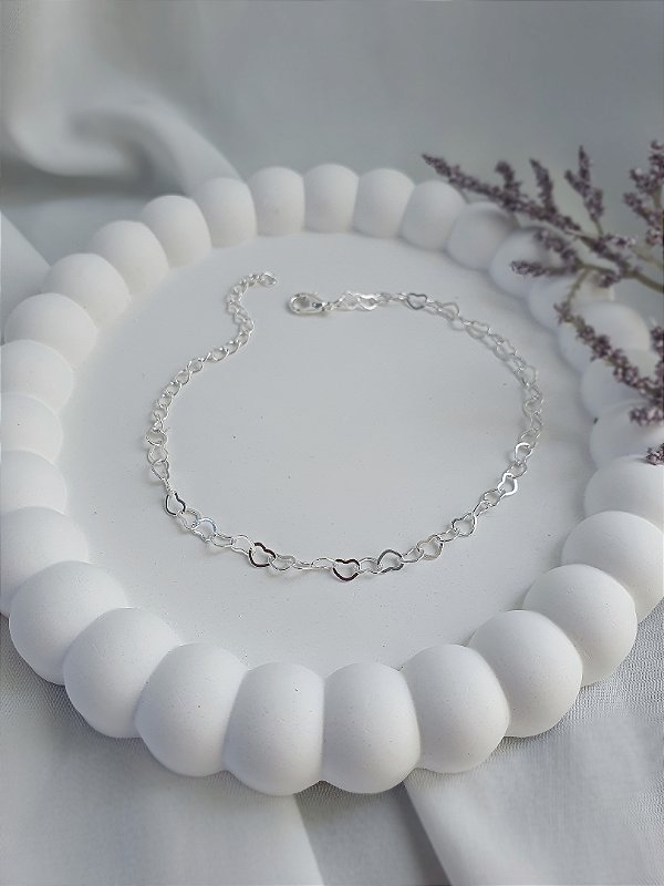Pulseira elos corações