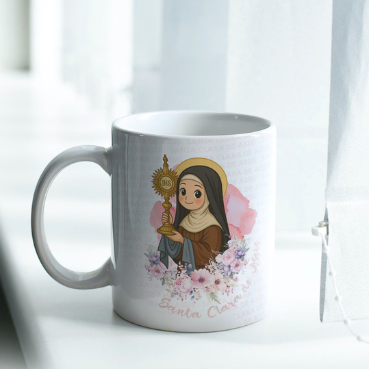 CANECA SANTA CLARA DE ASSIS PERSONALIZADA 325ml