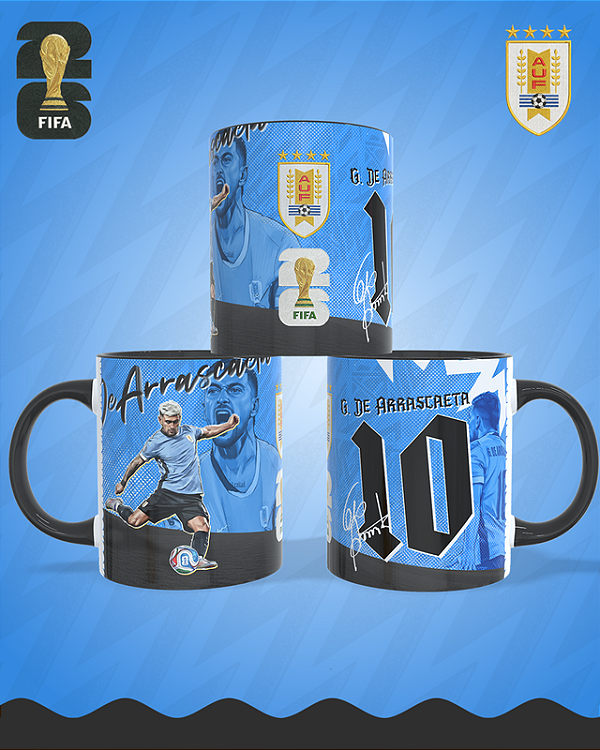 CANECA GIORGIAN DE ARRASCAETA PERSONALIZADA 325ml