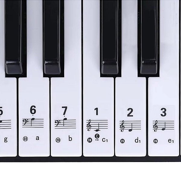 Adesivo Para Teclado Musical Note Sticker Voik