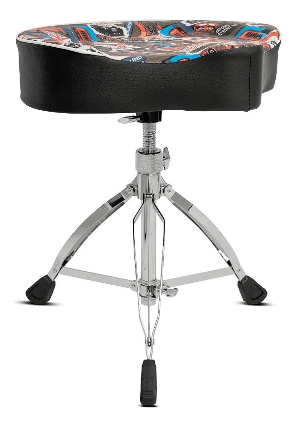 Banco de Bateria Voik B-1400 Couro London Regulável 130kg