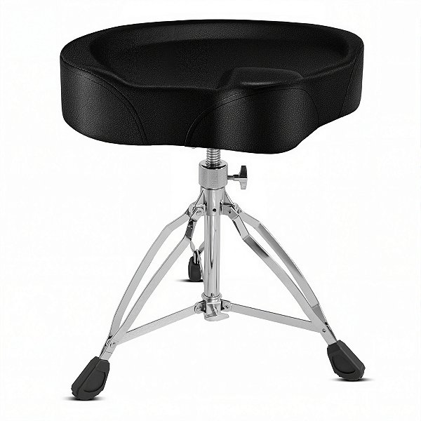 Banco de Bateria Voik B-1400 Couro Preto Regulável 130kg