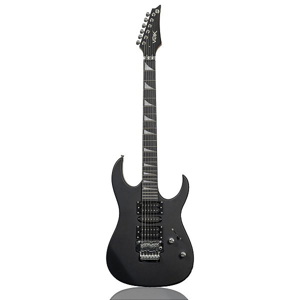 Guitarra Elétrica Profissional Superstrato Voik 200 Matte Black