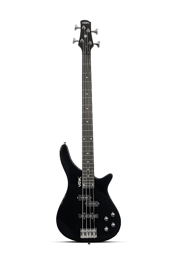 Contrabaixo Eletrico 4 Cordas Voik Vega-4 Gloss Black Horizon Series