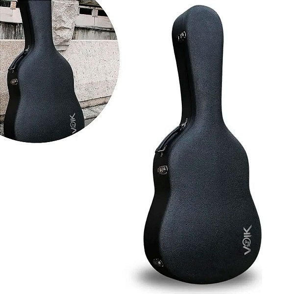 Case Para Violão Voik BB-500 Acolchoada Alça Dupla e Chave