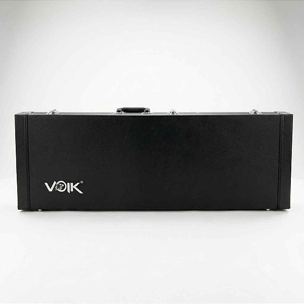 Case para Guitarra Voik Vcg-20l Couro Acolchoada Alça e Chave